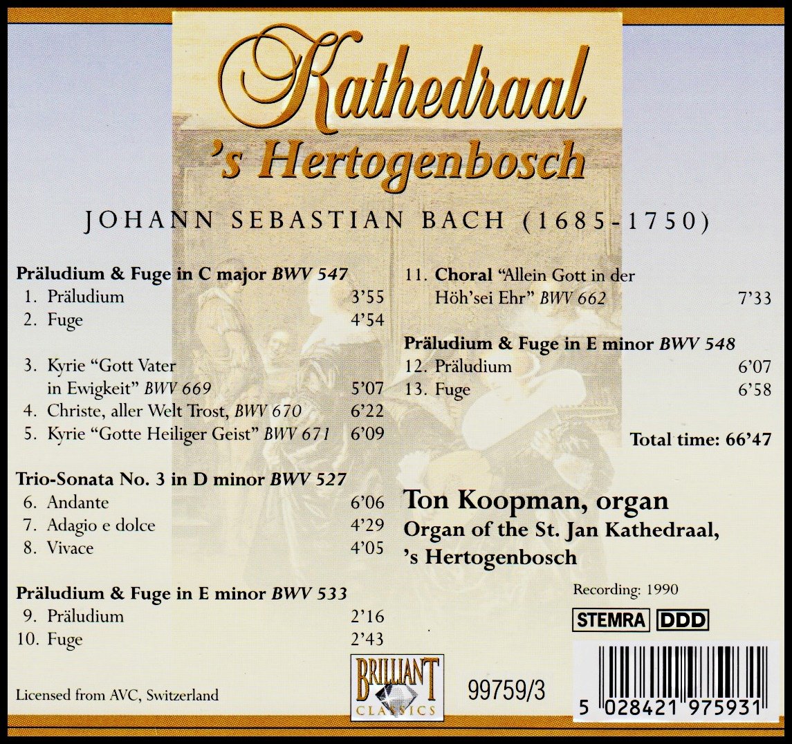 Ton Koopman - Kathedraal '-Hertogenbosch