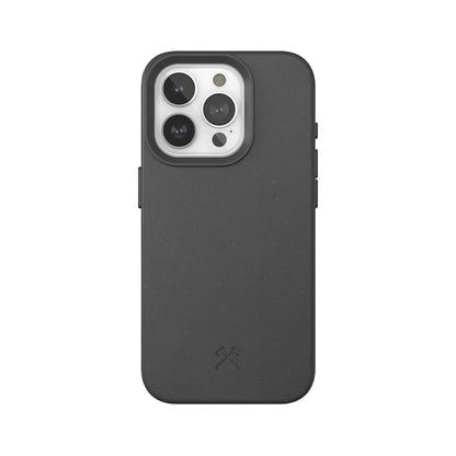 Woodcessories - Bio Case, Handyhülle kompatibel mit iPhone 15 Pro Hülle schwarz - Nachhaltig aus Pflanzen iPhone 15 Pro Schwarz