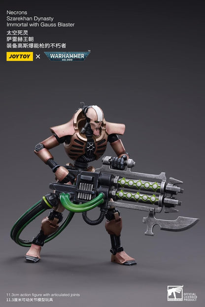 Bloomage Joytoy - Warhammer 40,000 - Necrons Szarekhan Dynasty Gauss Blaster 1/18 Action Figure (Net)