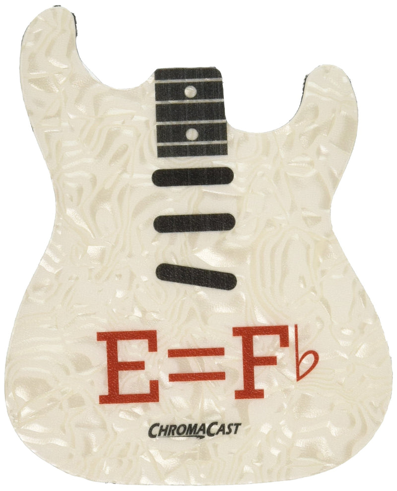 ChromaCast CC-COAST-S-4PK Strat Guitar Body Style Shaped Drink Coasters, 4-Pack