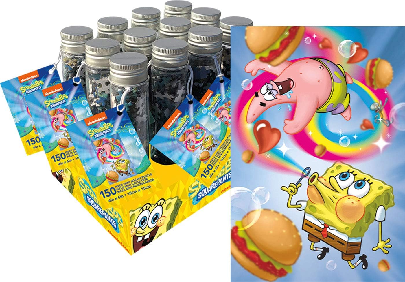 AQUARIUS Spongebob Square Pants 150 Piece Micro Puzzle 12 Units PDQ
