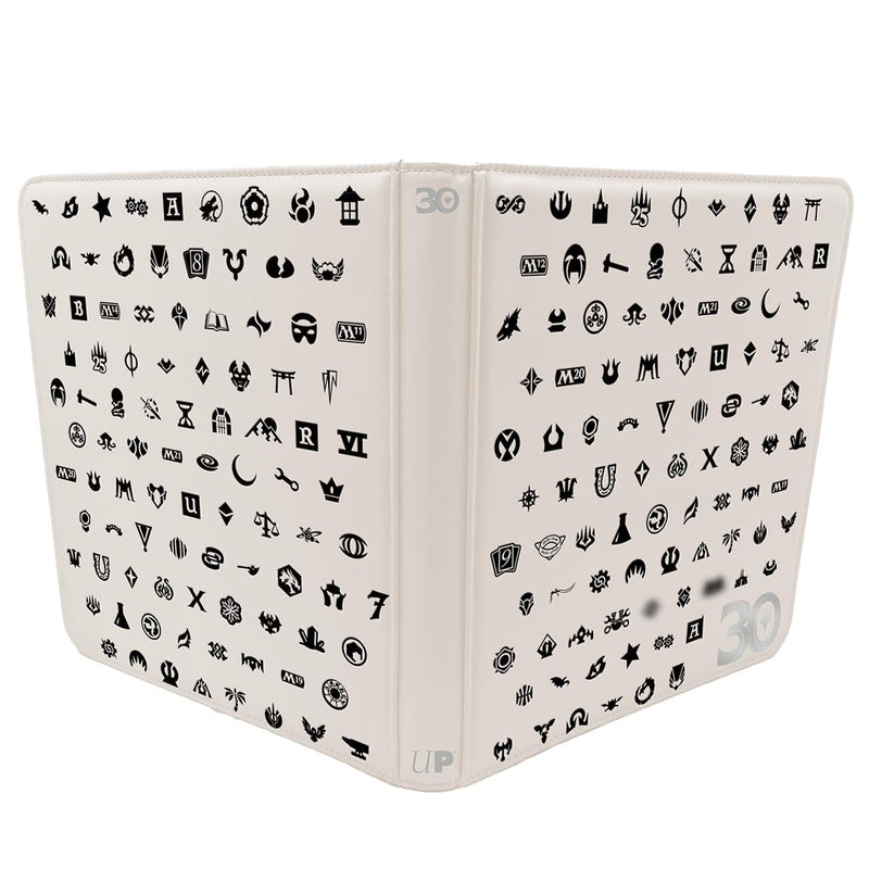 Ultra PRO - 30th Anniversary 12-Pocket PRO-Binder for Magic: The Gathering, Protect & store up to 480 MTG cards & Standard Size Cards, Side Loading Pockets, Debossed Cover & Zippered Closure
