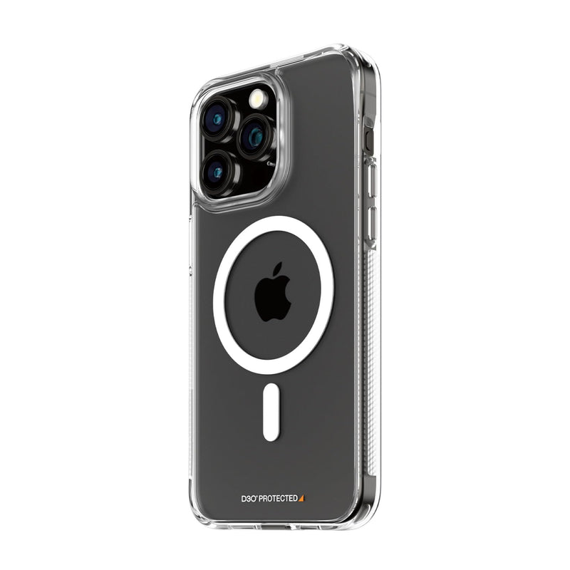 PanzerGlass Apple iPhone 15 Pro Max (6.7 Inch) HardCase MagSafe Compatible - Transparent (1183), Antibacterial, 3X Military Standard, Scratch-Resistant, 2 Years