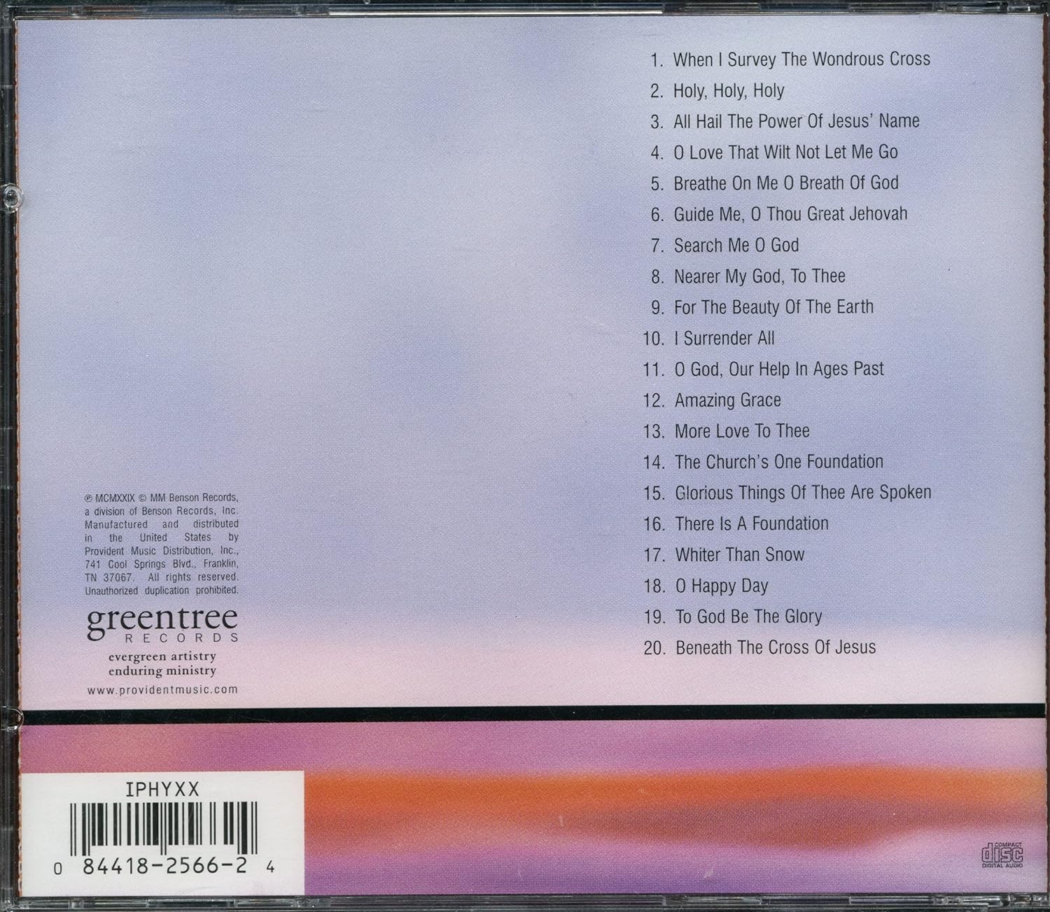 20 Acappella Hymns, Volume 1