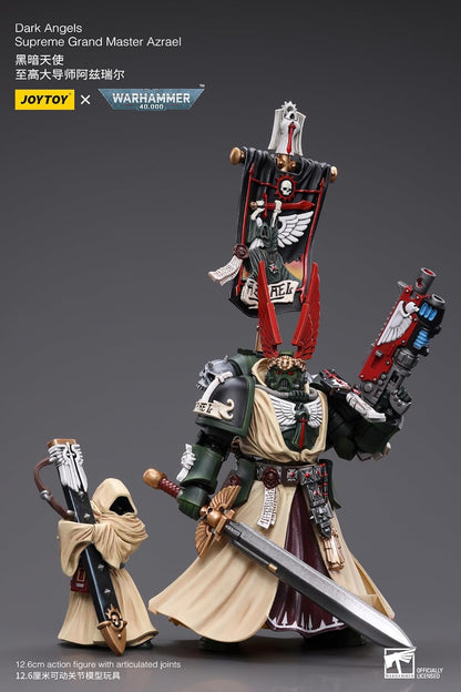 JOYTOY 1/18 Warhammer 40,000 Action Figure Dark Angels Supreme Grand Master Azrael Collection Model (4 inch