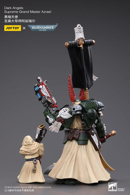 JOYTOY 1/18 Warhammer 40,000 Action Figure Dark Angels Supreme Grand Master Azrael Collection Model (4 inch
