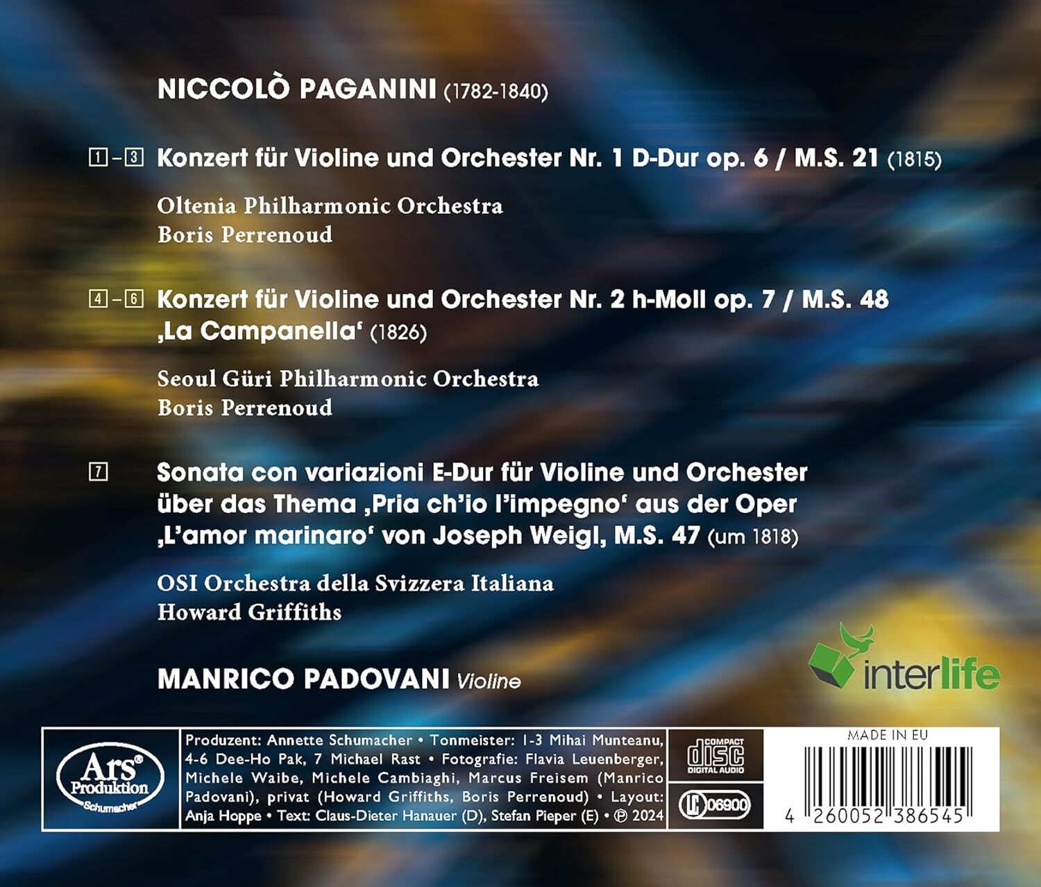 Paganini: Concertos 1 & 2/Weigl Variations