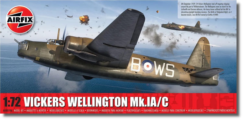 Airfix A08019A Vickers Wellington Mk.IA/C Military Aircraft Royal Air Force Model Making kit, Multicolour