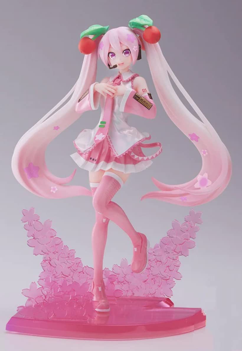 SEGA GOODS Hatsune Miku - Sakura Miku 2023 - Statuette Luminasta 21cm One Size Pink,white