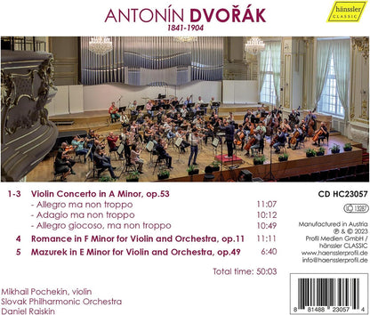 Dvorák: Complete Works for Violin and Orchestra