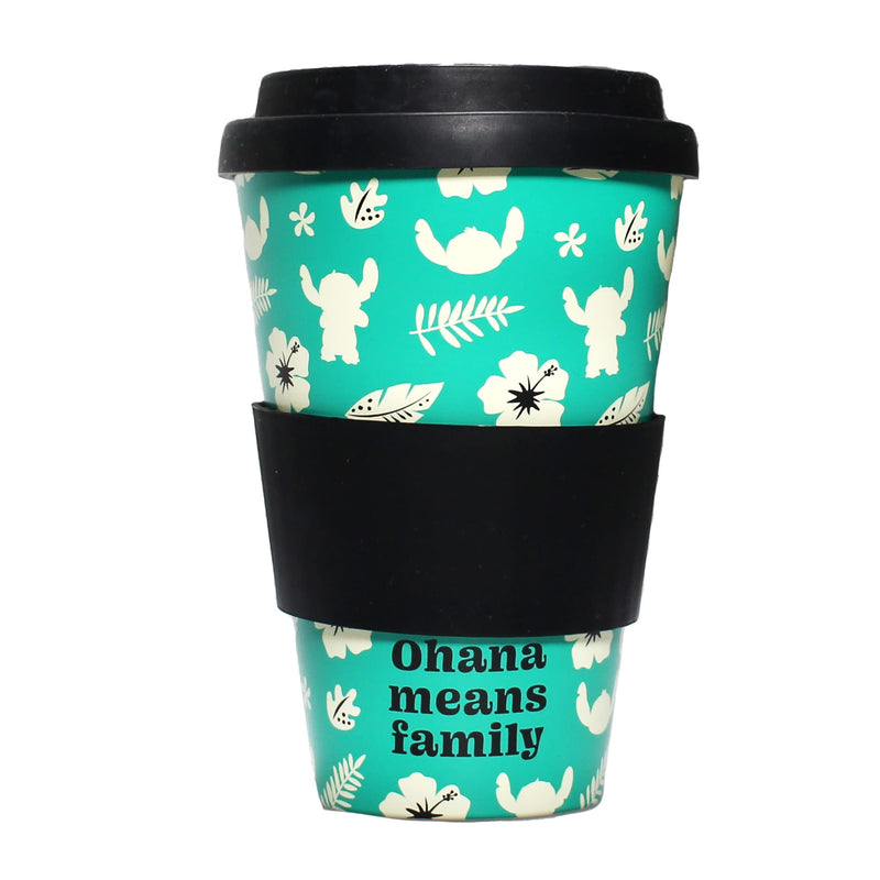 Half Moon Bay - Disney Lilo and Stitch Travel Mug - RPET Recycled - 400ml - Takeaway Coffee Cups Reusable - Leakproof Coffee Travel Mug - Tea Travel Mug - Stitch Travel Mug