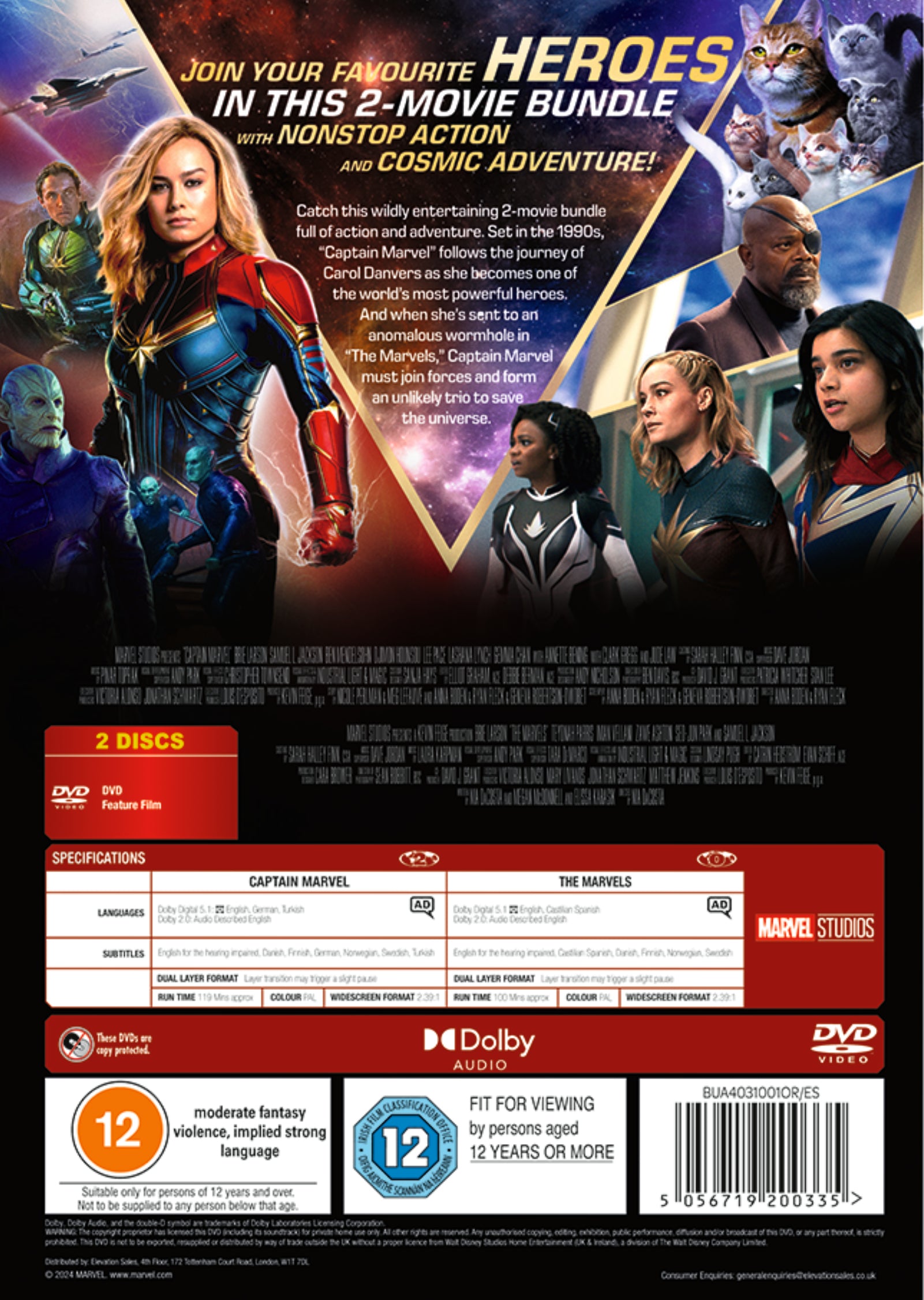 Captain Marvel/The Marvels: 2-movie Collection