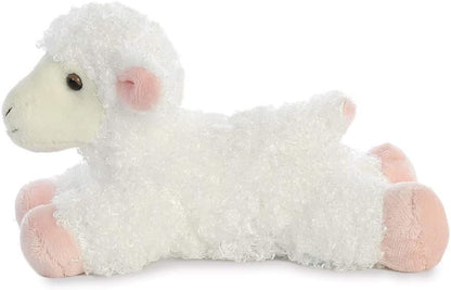 Aurora 8-inchFlopsie Lamb, Pink and White
