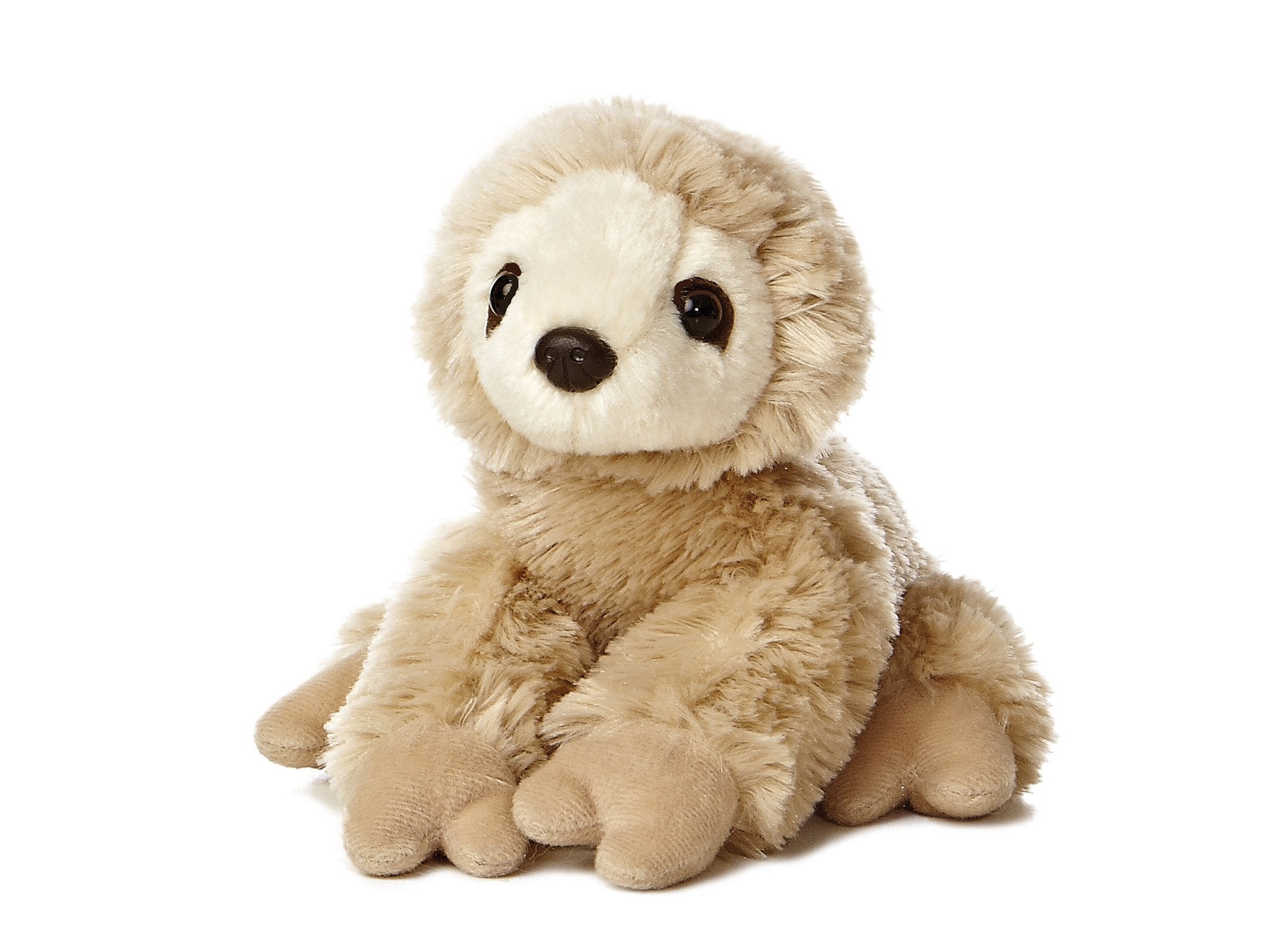 AURORA, 31355, Mini Flopsie Sloth, 8In, Soft Toy, FOR 3 years + Beige, Small