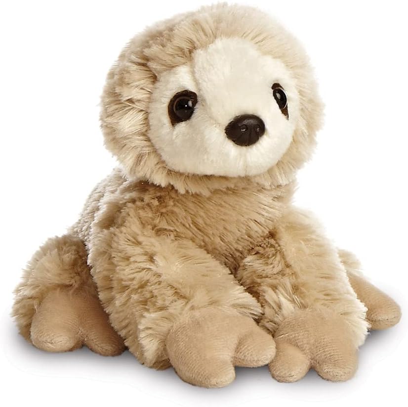 AURORA, 31355, Mini Flopsie Sloth, 8In, Soft Toy, FOR 3 years + Beige, Small