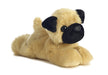 Aurora, 31369, Mini Flopsies Mr Pugster Pug, 8In, Soft Toy, Brown and Black