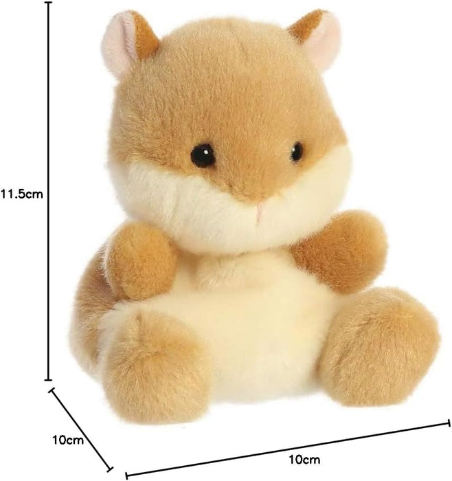 Aurora Palm Pals, Happy The Hamster Soft Toy, 33484, 5 inches, Beige