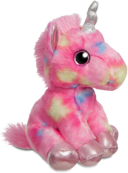 Aurora, 60866, Sparkle Tales, Rainbow Unicorn, 7In, Soft Toy, Pink