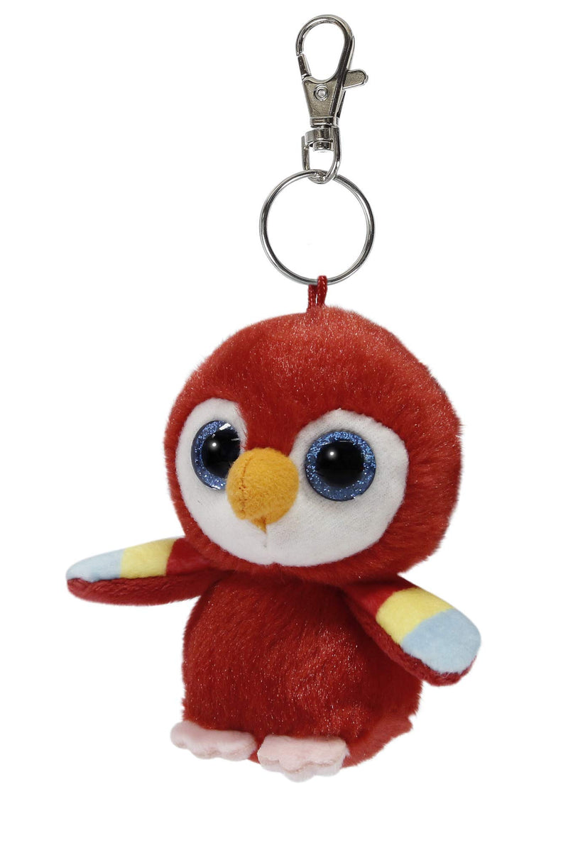 Aurora World 61150 Lora Parrot Keychain, Red