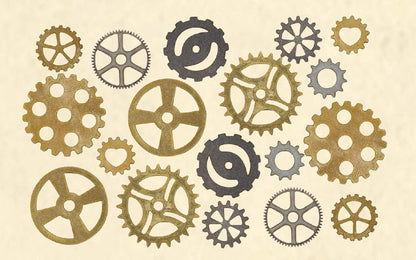 Bassett-Lowke BL8008 SteamPunk clock cogs pack Railway accessorie