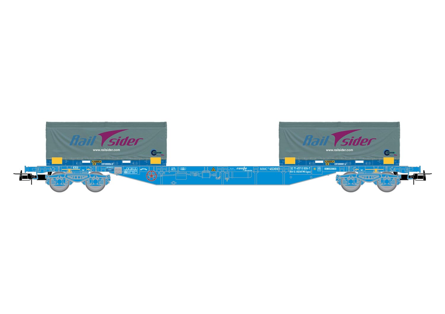 Electrotren HE6063 Hornby Hobbies Freight Rolling Stock-Wagons, Various, 1:87 Scale HO Gauge
