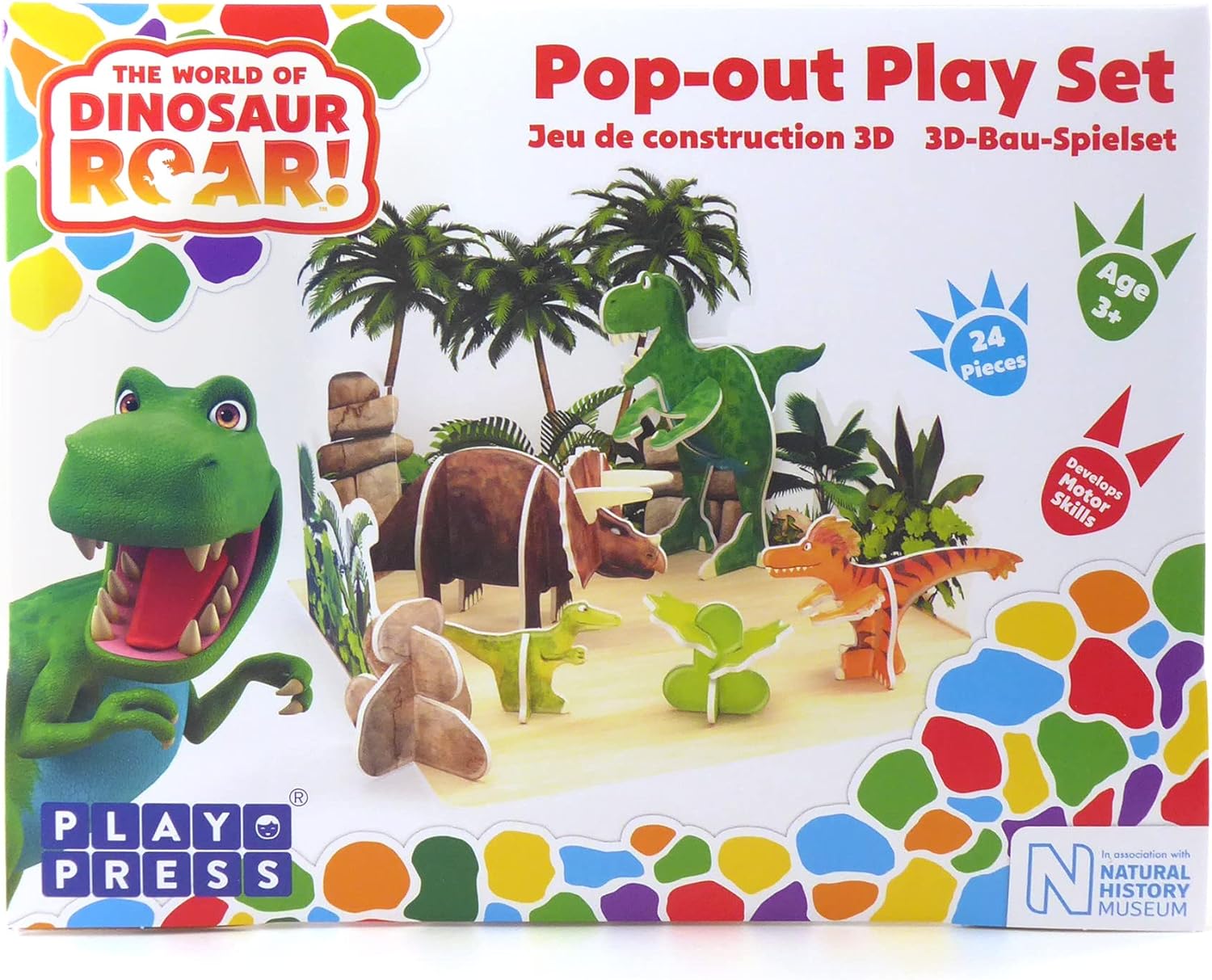 PLAYPRESS El mundo del rugido de dinosaurio! Juego emergente