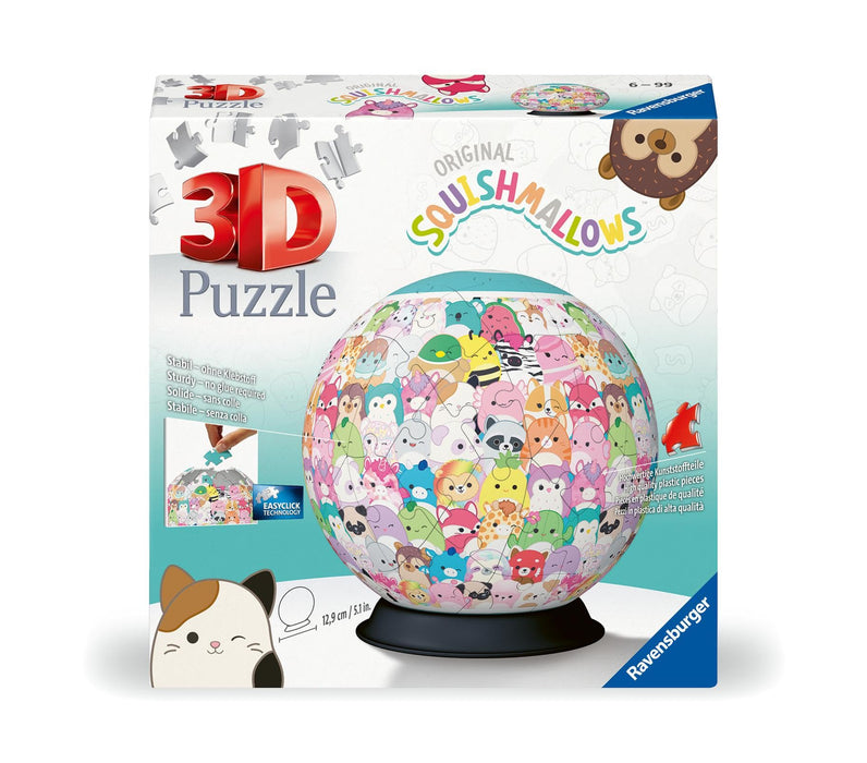 Ravensburger Squishmallows Easter Gifts - 3D Jigsaw Puzzle for Adults and Kids Age 6 Years Up - 72 Pieces - No Glue Required