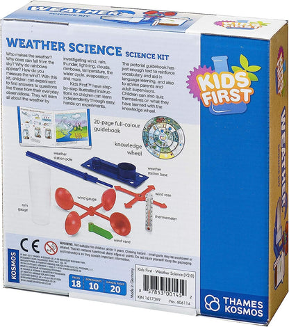 Thames & Kosmos - Kids First - Weather Science - Educational Weather Kit - Learn About the Weather by Investigation - 10 Experiments - Fun for Kids Ages 5+ - 606114