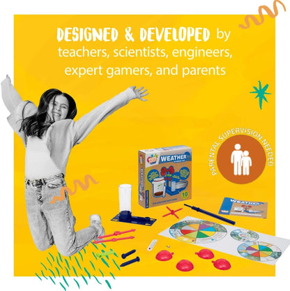 Thames & Kosmos - Kids First - Weather Science - Educational Weather Kit - Learn About the Weather by Investigation - 10 Experiments - Fun for Kids Ages 5+ - 606114