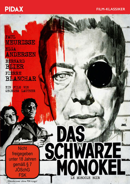 Das schwarze Monokel (Le monocle noir) / Spannender Kriminalfilm mit pechschwarzem Humor (Pidax Film-Klassiker)