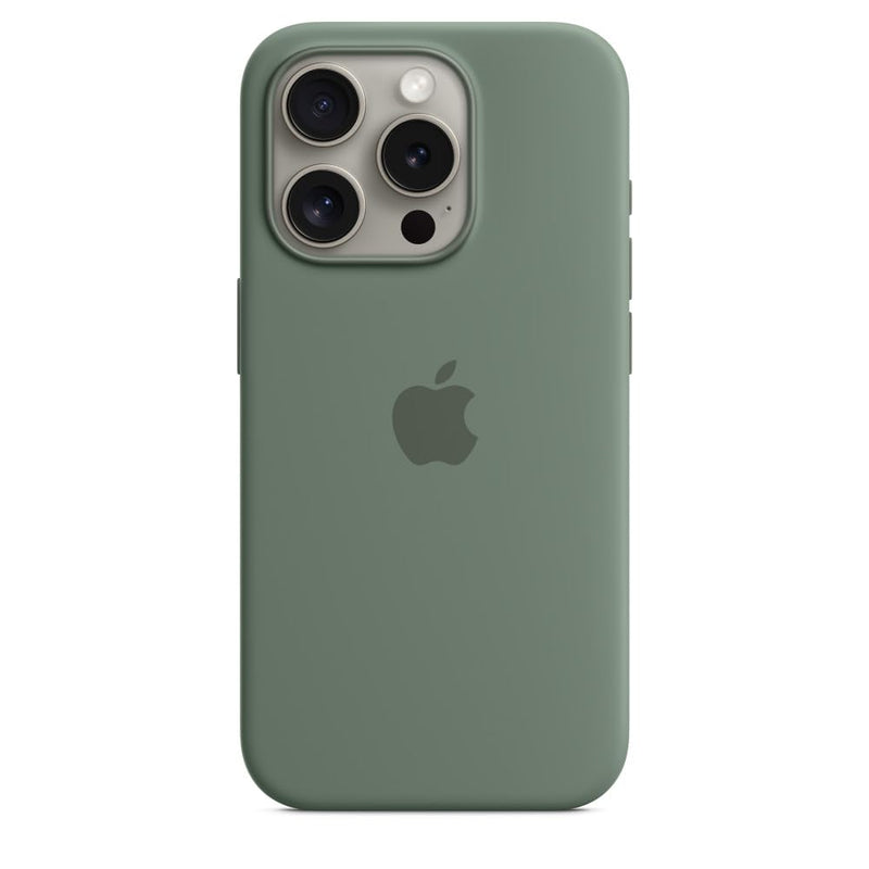 Apple - Back Cover For Mobile Phone - Magsafe Compatibility - Silicone - Cypress - For Iphone 15 Pro