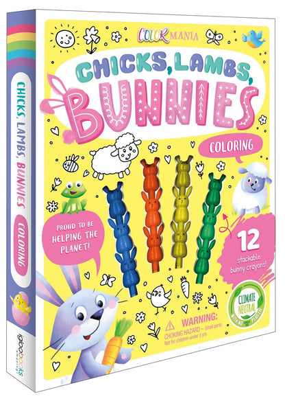 Chicks, Lambs, Bunnies Coloring Set