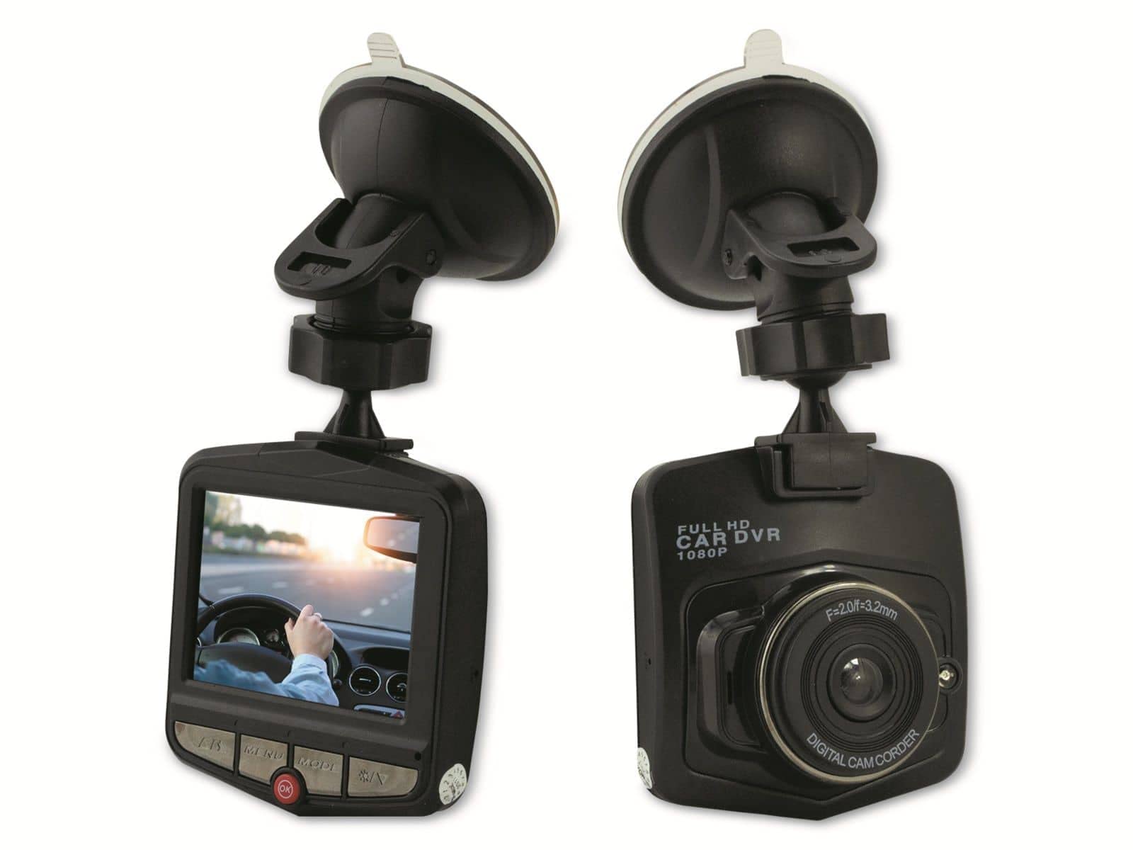 Denver Dashcam - Dashcam Voor Auto - Full Hd - Voor Camera - Loop Opname - Nachtzicht - Cct1230 - [Dutch Import]
