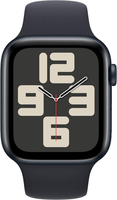 Apple Watch Se (Gps) - 2Nd Generation - 44 Mm - Midnight Aluminium - Smart Watch With Sport Band - Fluoroelastomer - Mid