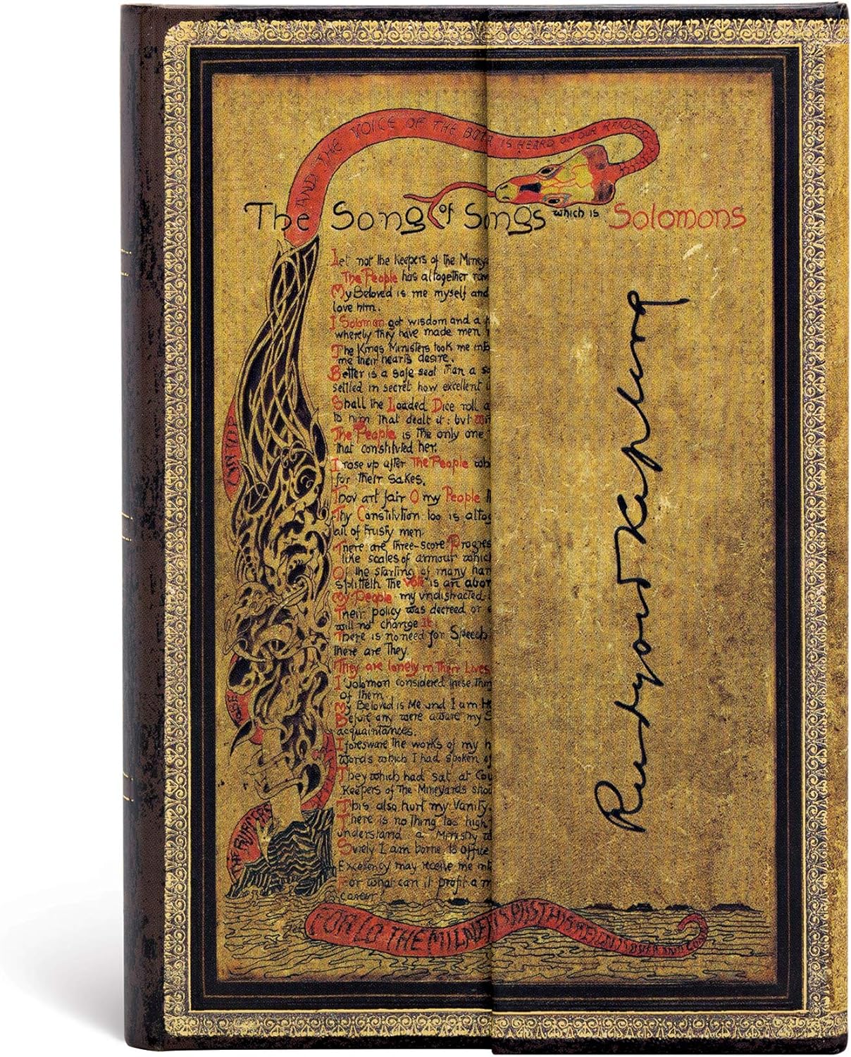 Kipling, Song of Songs (Embellished Manuscripts Collection) Mini Lined Hardcover Journal (Wrap Closure)