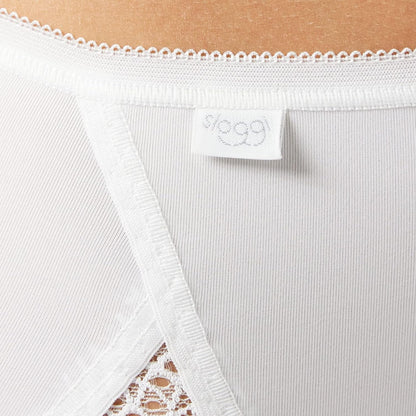 Sloggi sloggi Pure Sense Luxe H Maxi C2P Dames slipje (2-Pack) 40 Wit (Wit 0003)