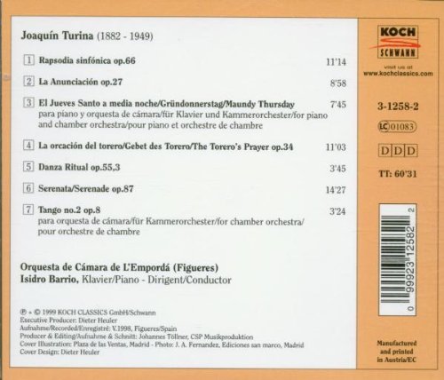Turina / Barrio - Andalusian Concertos