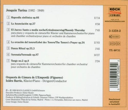 Turina / Barrio - Andalusian Concertos
