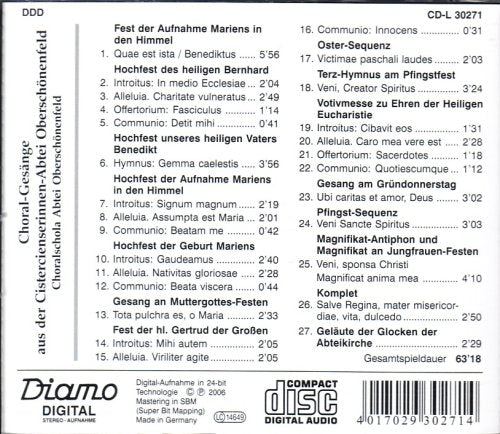 Choral Gesänge aus der Cistercienserinnen-Abtei Oberschönenfeld