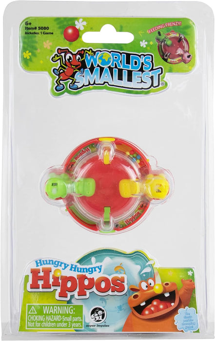 World's Smallest Hungry Hungry Hippos, Super Fun for Outdoors, Travel & Family Game Night, Multicolor, Miniature