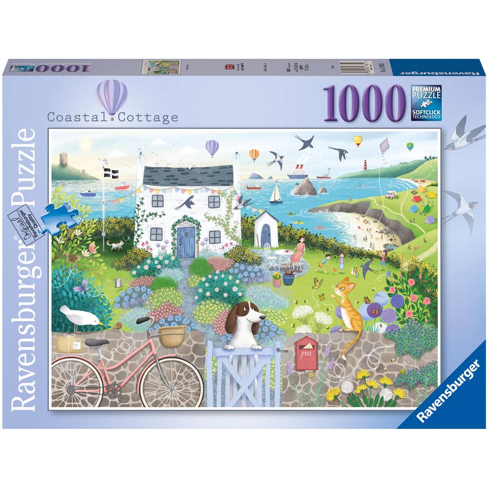 Ravensburger Coastal Cottage 1000 Piece Jigsaw Puzzles for Adults and Kids Age 12 Years Up