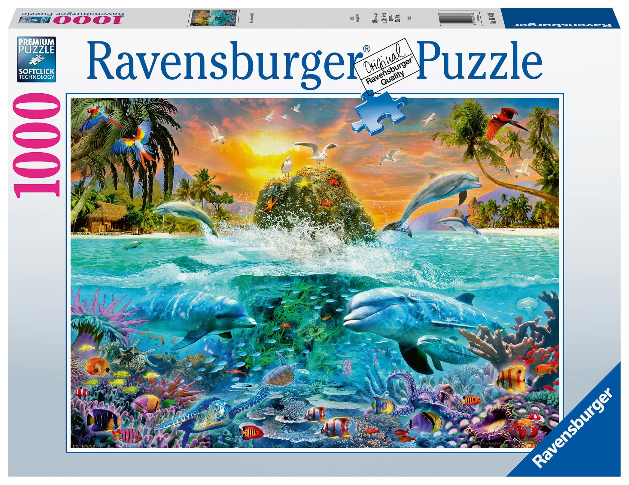 Ravensburger Underwater Island 1000 Piece Jigsaw Puzzles for Adults and Kids Age 12 Years Up