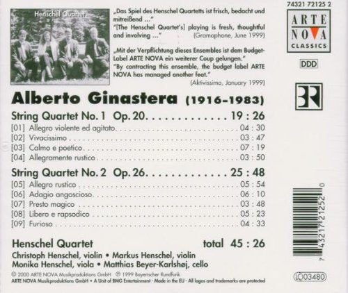 Streichquartette Nr. 1 und 2