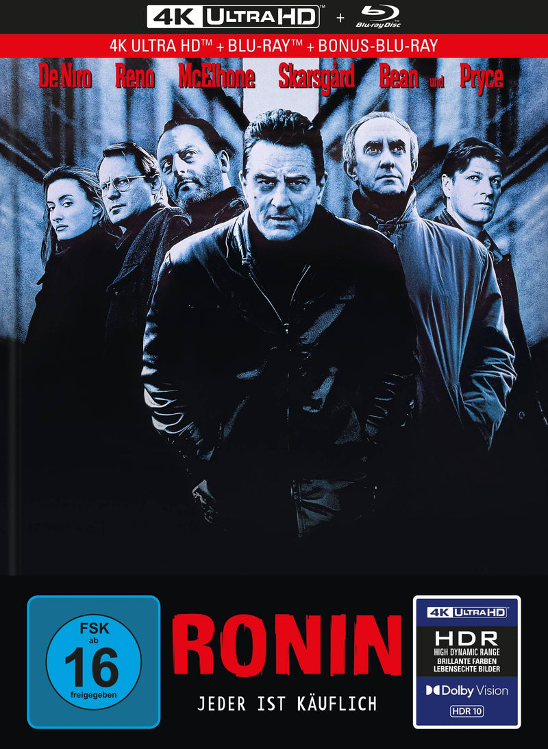 Ronin - 3-Disc Limited Collector's Edition im Mediabook (4K Ultra HD) (+ Blu-ray) (+ Bonus-Blu-ray)