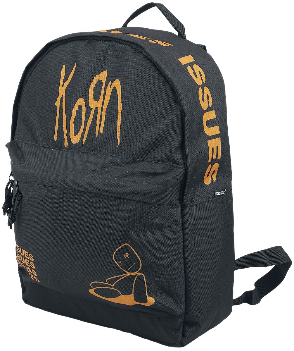Rocksax Unisex Backpack/Daypack Backpack (pack of 1) Height 45cm, Width 30cm, Depth 15cm Black