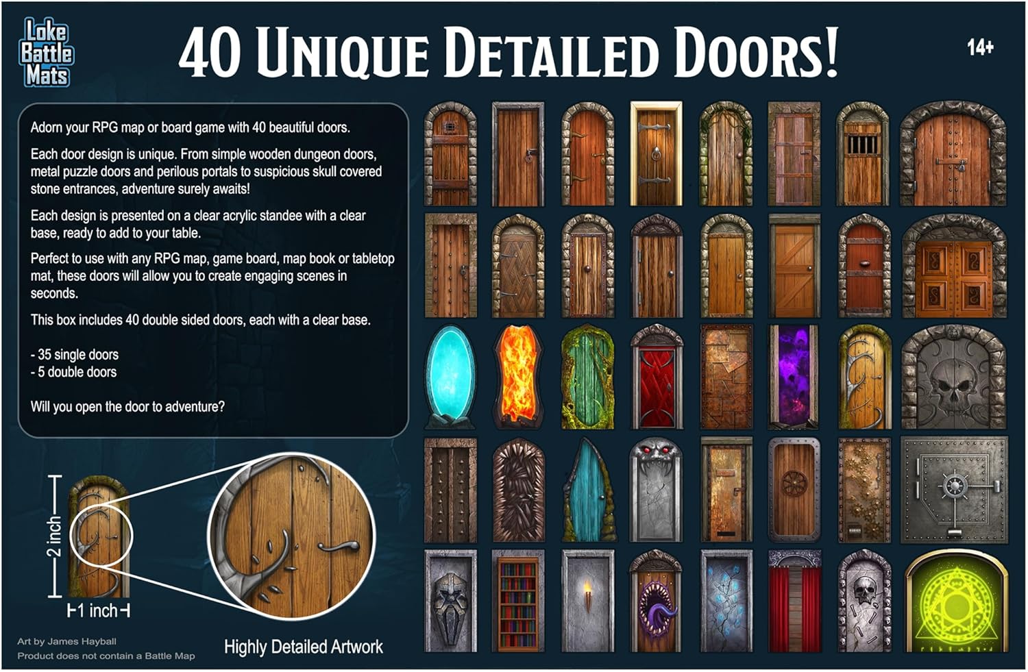 Big Box of Dungeon Doors by Loke, RPG Accessory