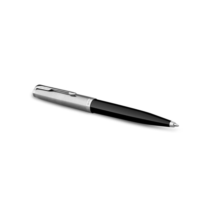 Parker 51 Ballpoint Pen | Midnight Blue Barrel with Chrome Trim | Medium Point with Black Ink Refill | Gift Box Parker 51 Blue Lacquer
