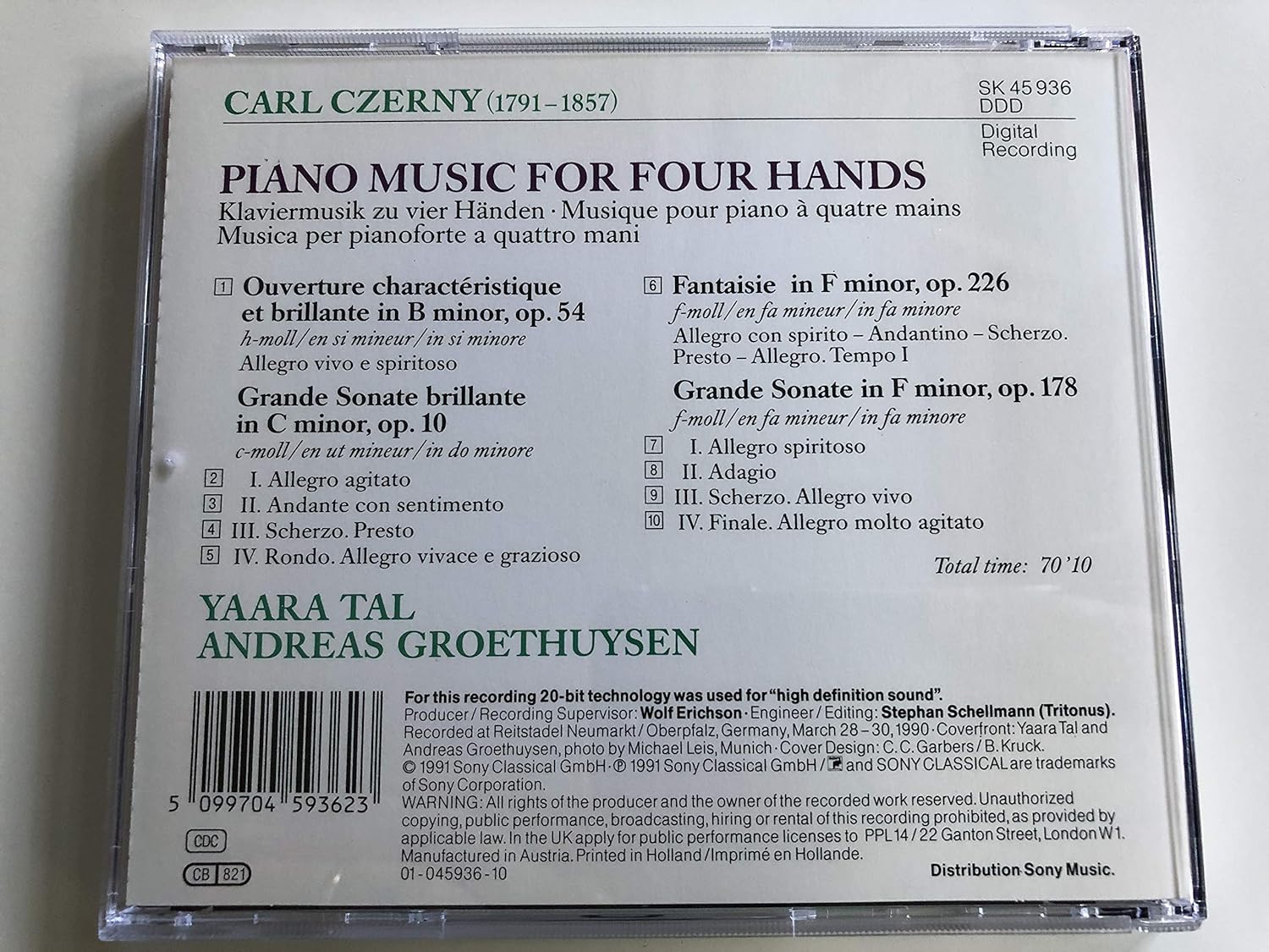 Werke Fuer Klavier Zu 4 Haenden