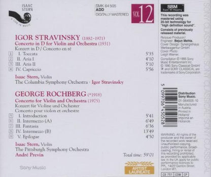 A Life In Music Vol. 12 (Strawinsky / Rochberg