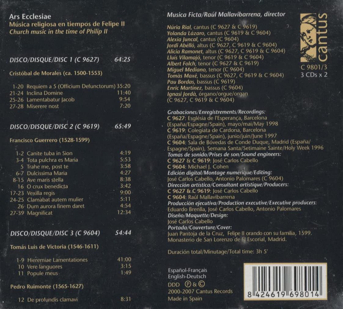 Ars Ecclesiae,Church Music in the Time of Philip